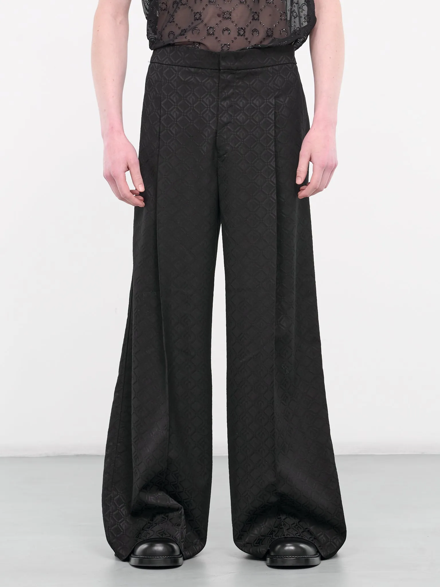 Moon Diamond Wide Leg Pants (MPA039-CWOV0024-BLACK)