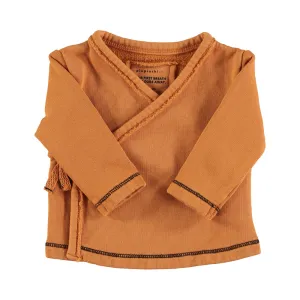 Newborn cardigan crew neck | Camel