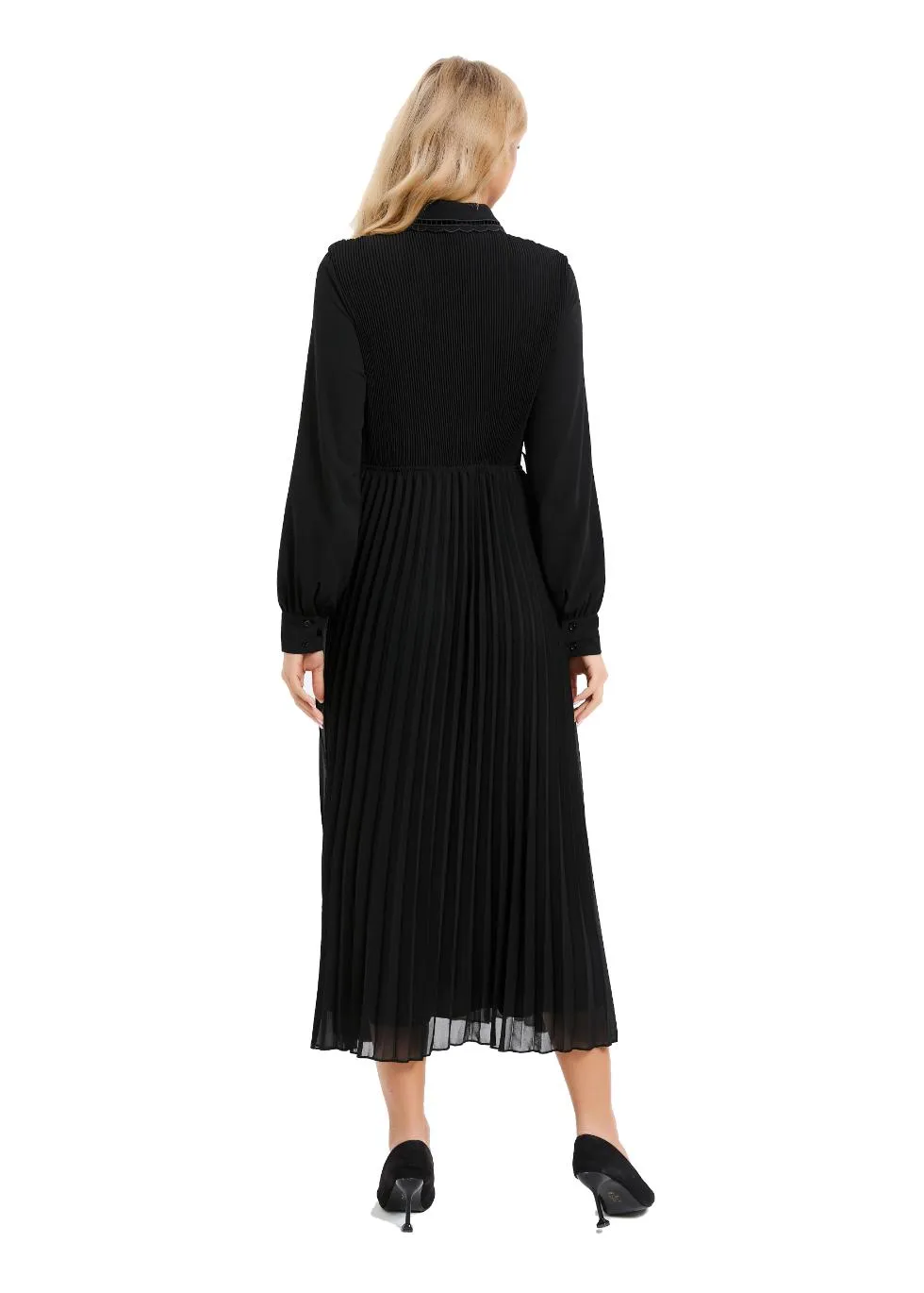 Nightbloom Pleated Midi Dress