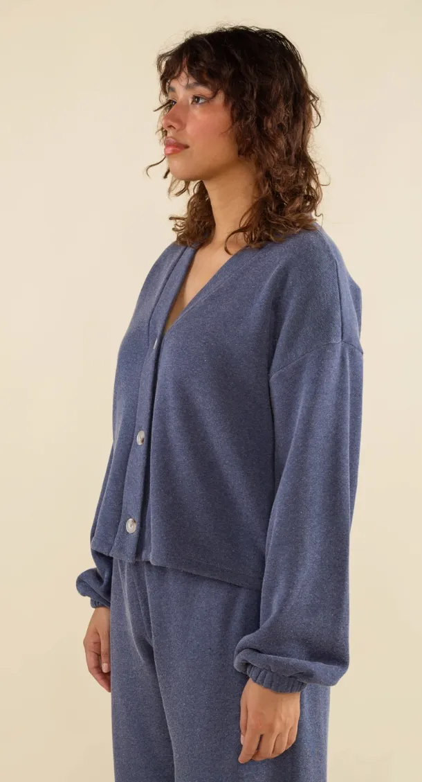 NLT - Griffith Boxy Mid Length Vintage Deadstock Fleece Cardigan