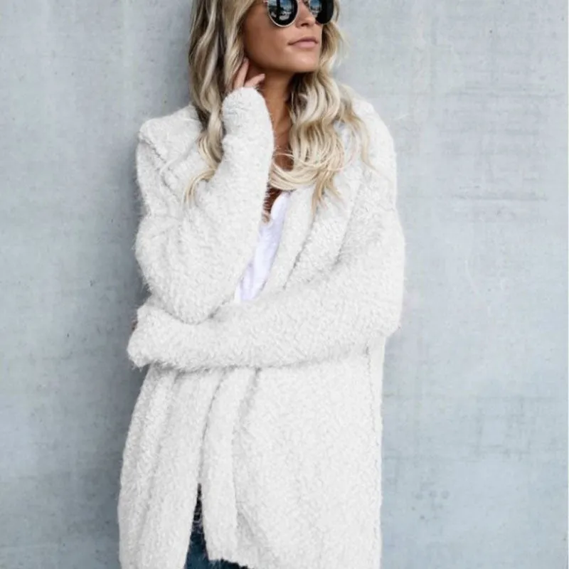 On Replay Fleece Open Front Long Hooded Cardigan