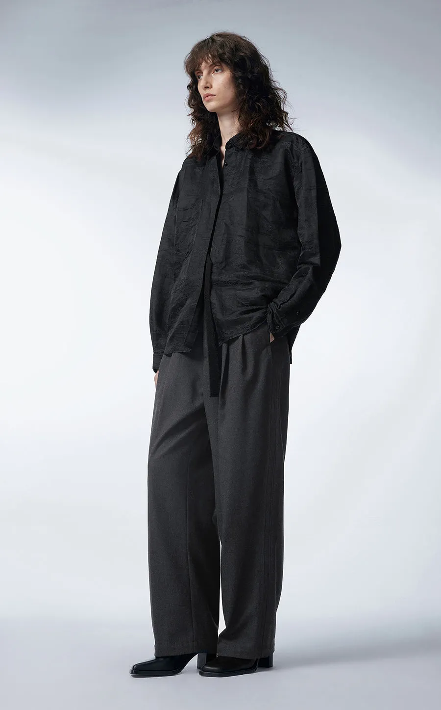 Pants / JNBY Wool Wide-leg Pants