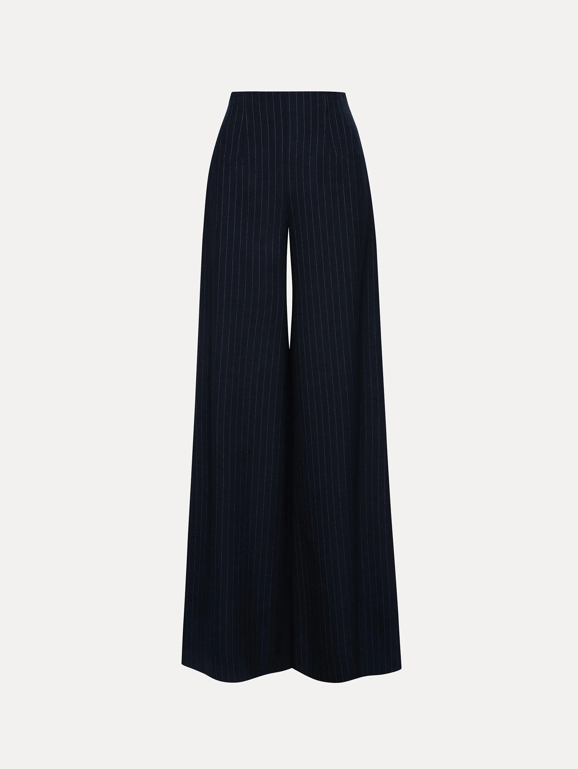 Pinstriped Wide Leg Pant