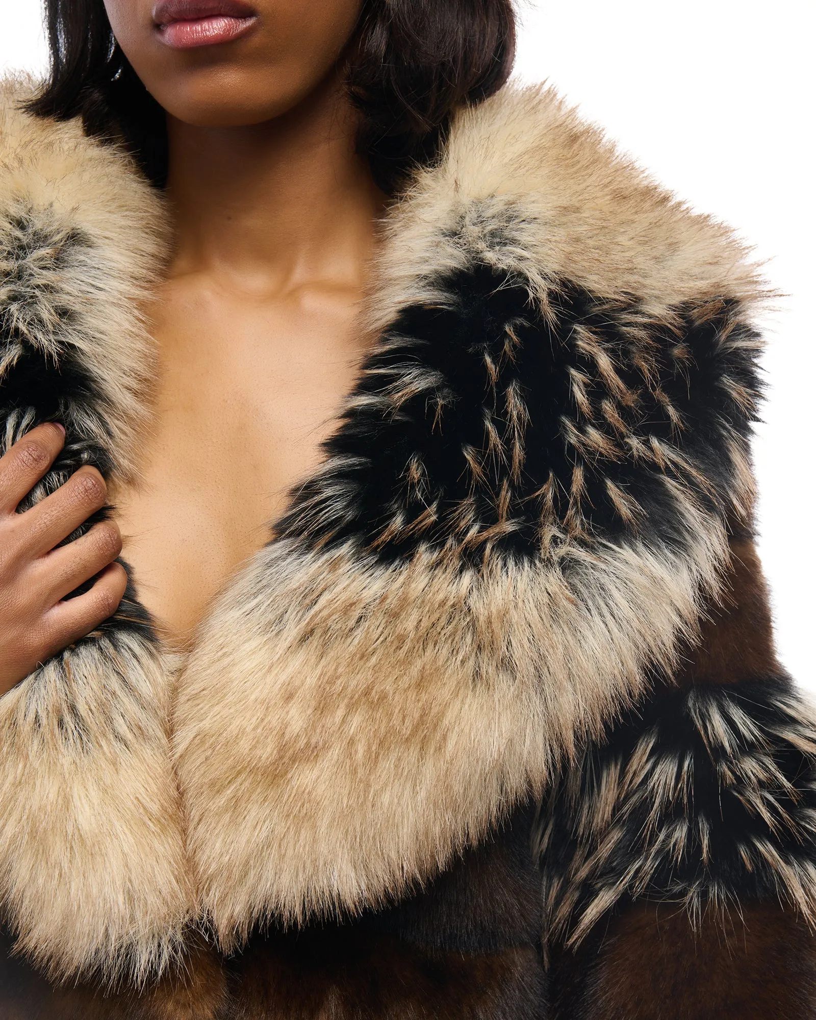 PORTIA-FUR FAUX FUR JACKET