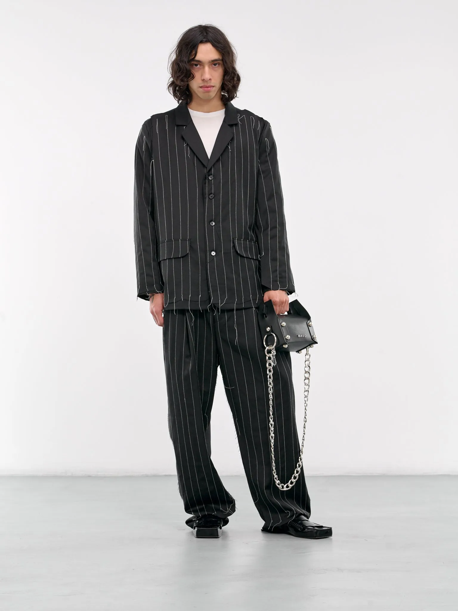 Quilted Suit Pants (06-07-01-BLACK)