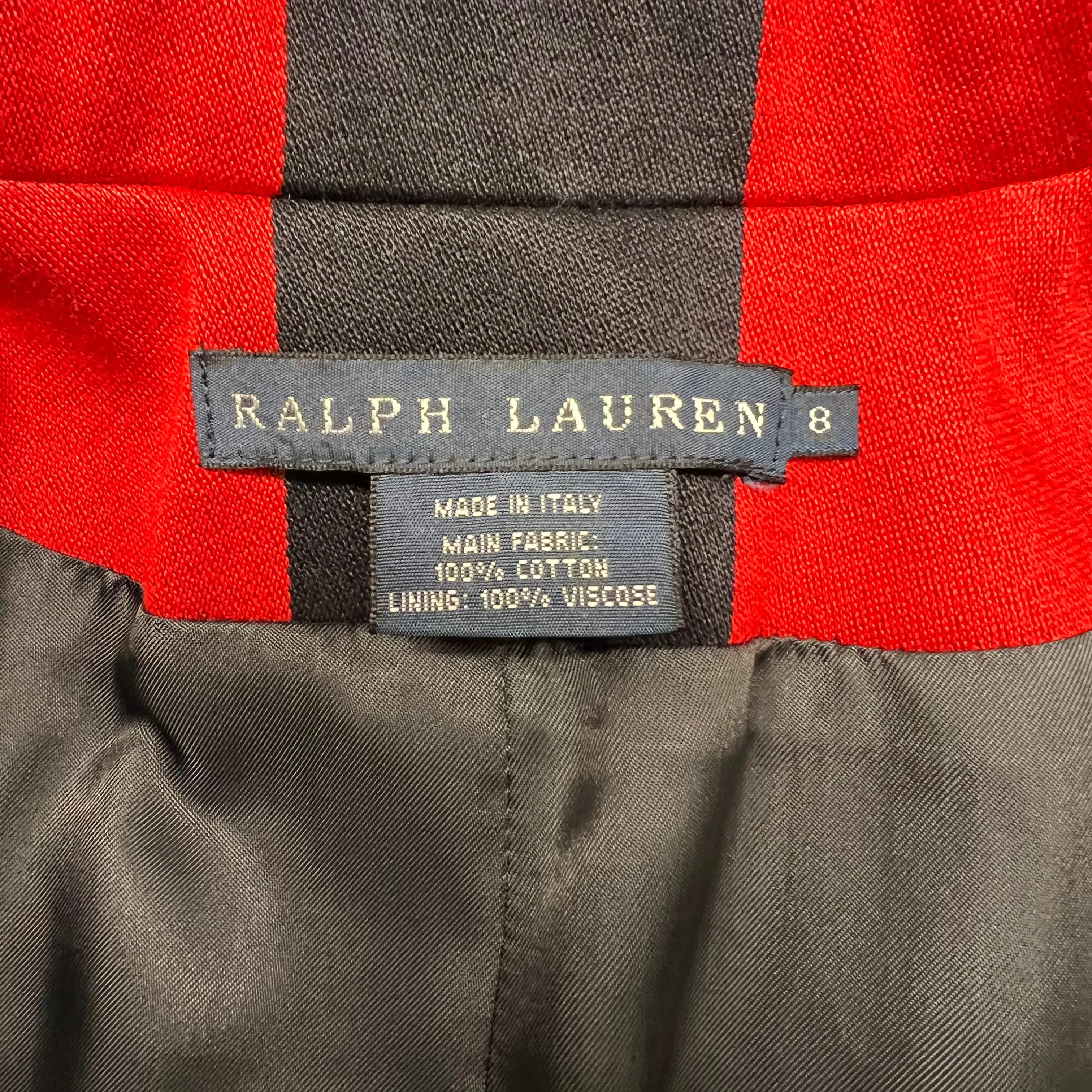 Ralph Lauren - Red and Navy Striped Blazer