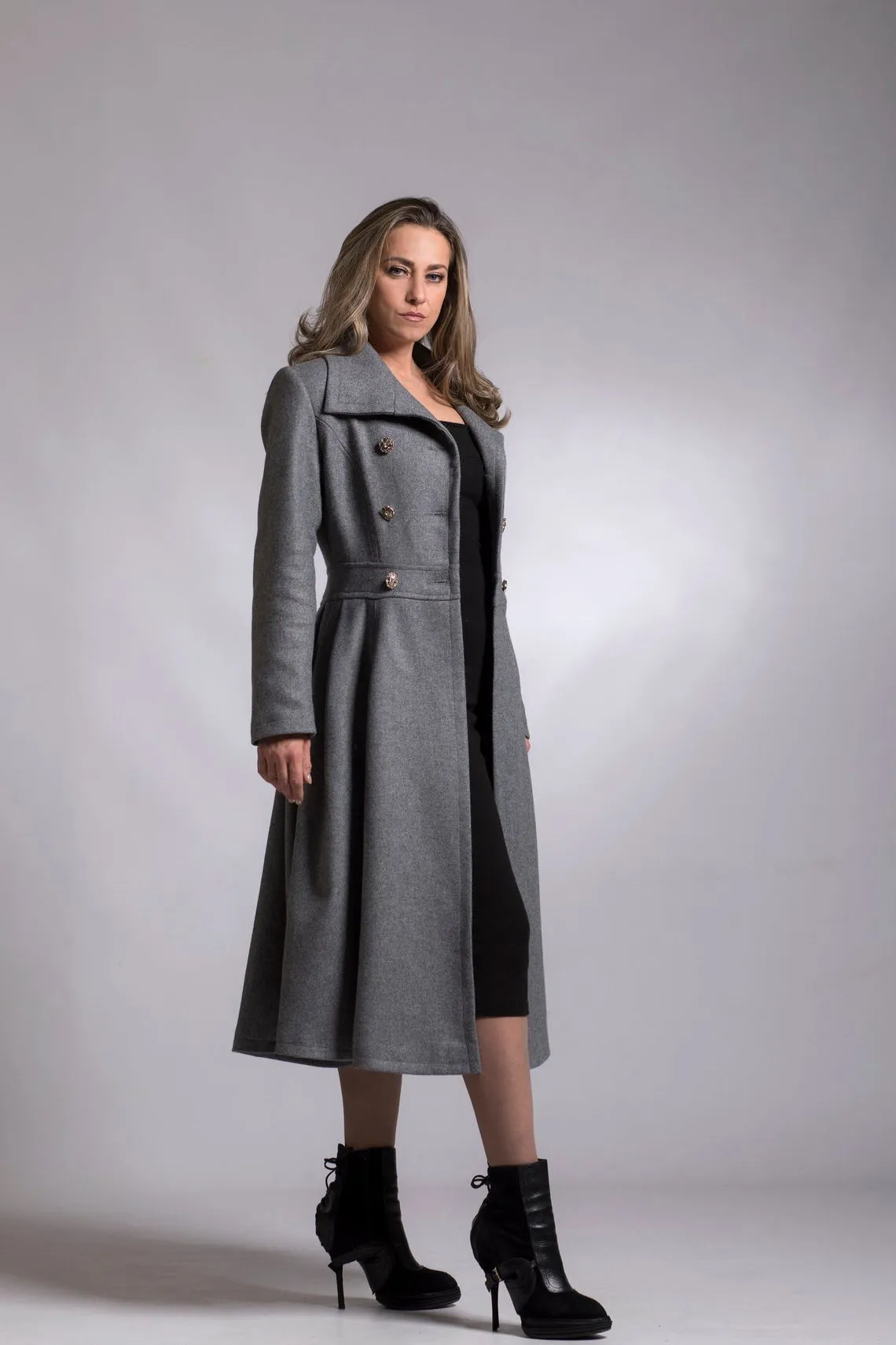 Sky Blue Cashmere Coat