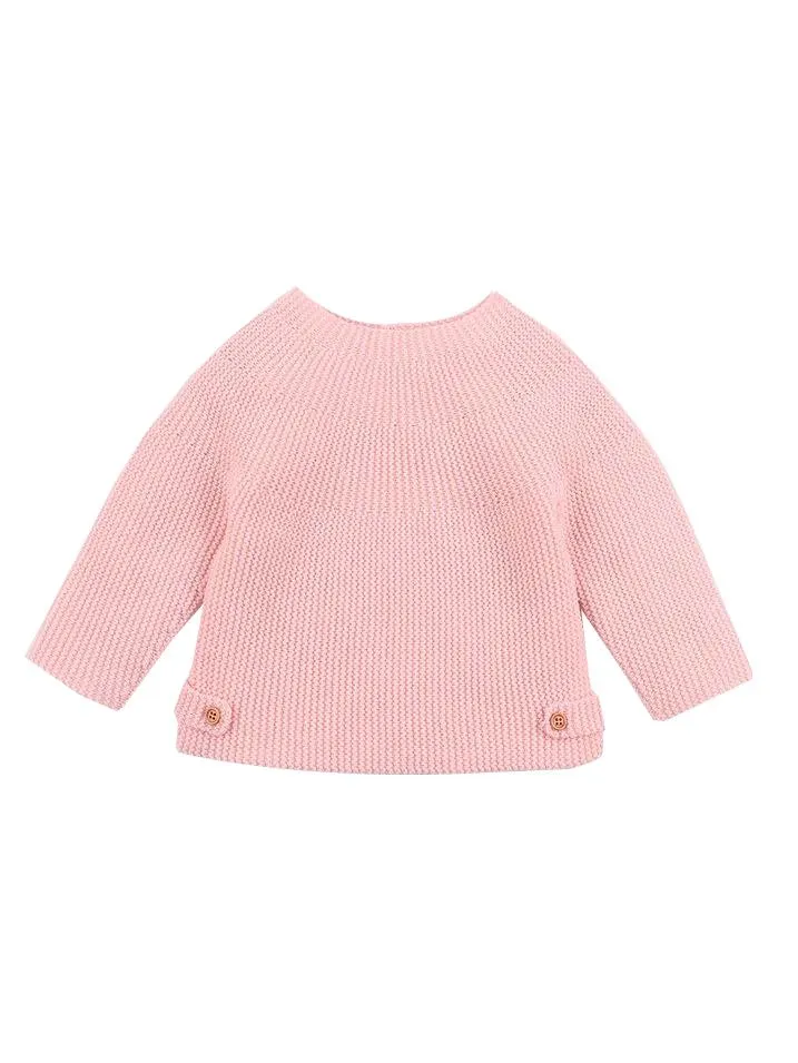 Stylish Solid Color Knitted Sweater