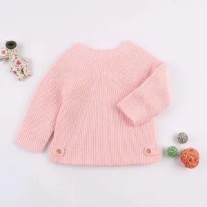 Stylish Solid Color Knitted Sweater