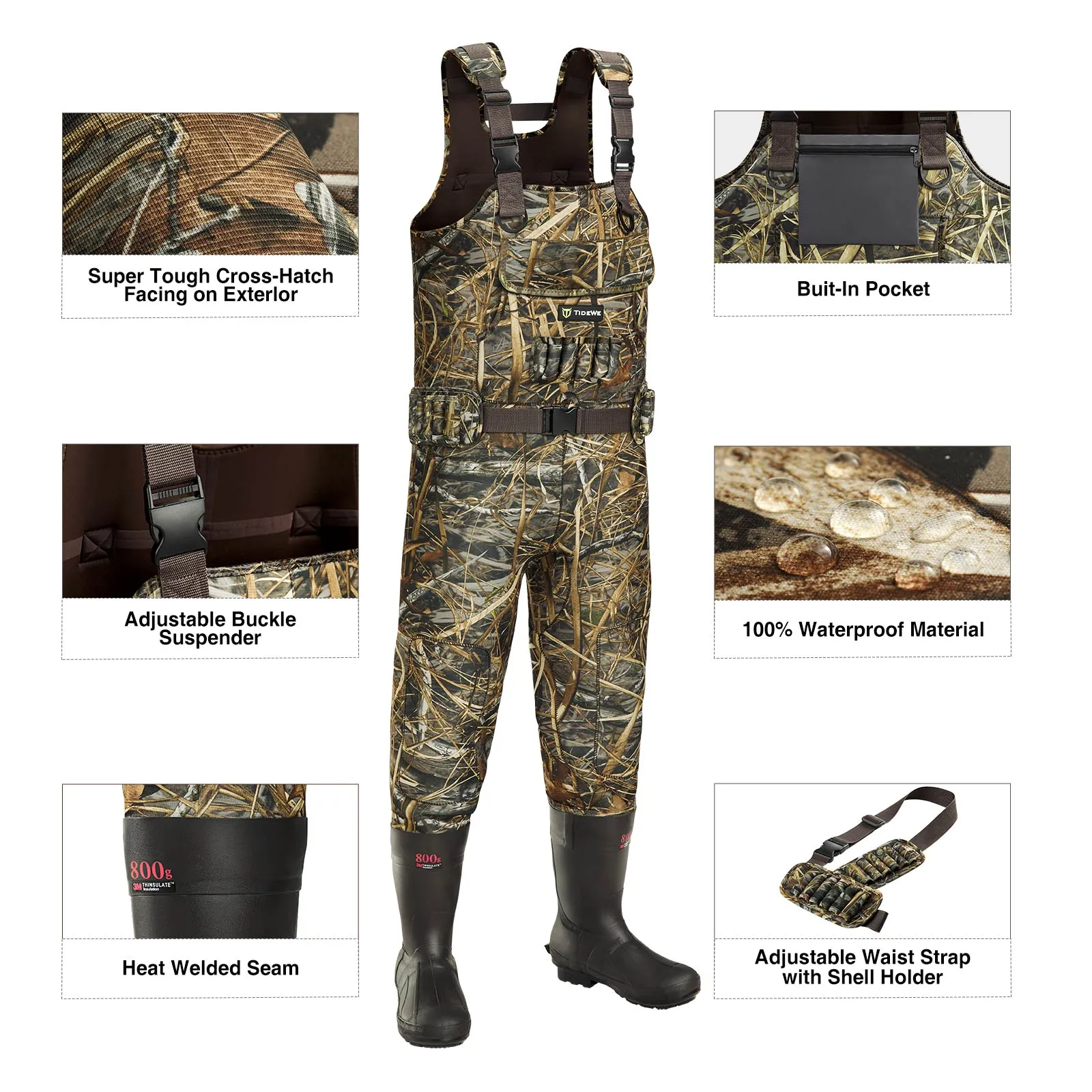 TideWe® Hunting Wader Waterfowl Wader (600G & 800G)