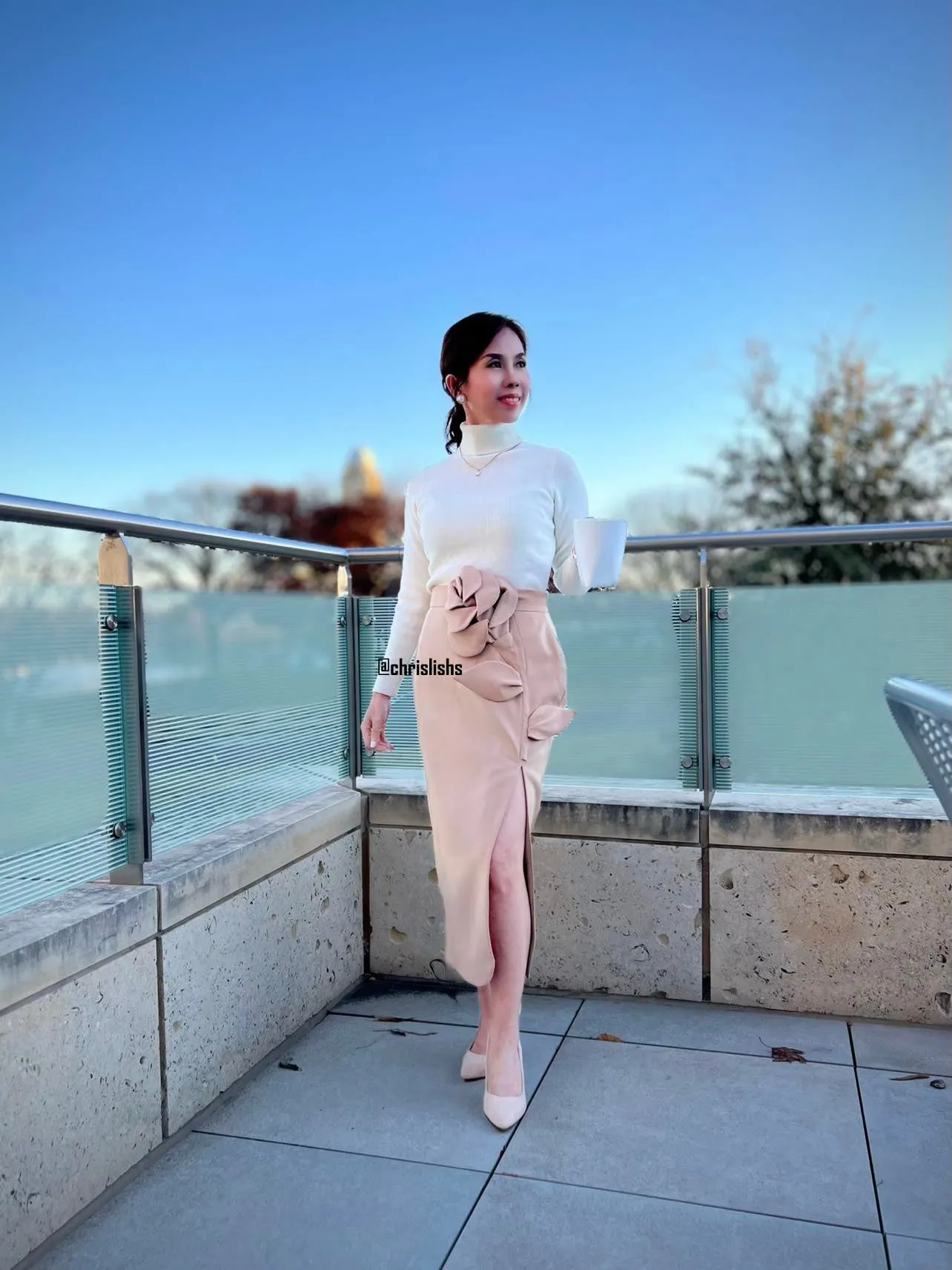 Tiffany skirt in beige