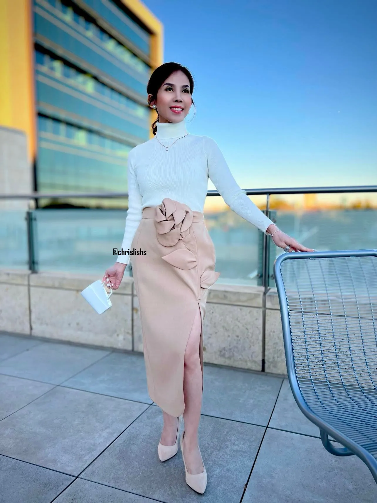 Tiffany skirt in beige