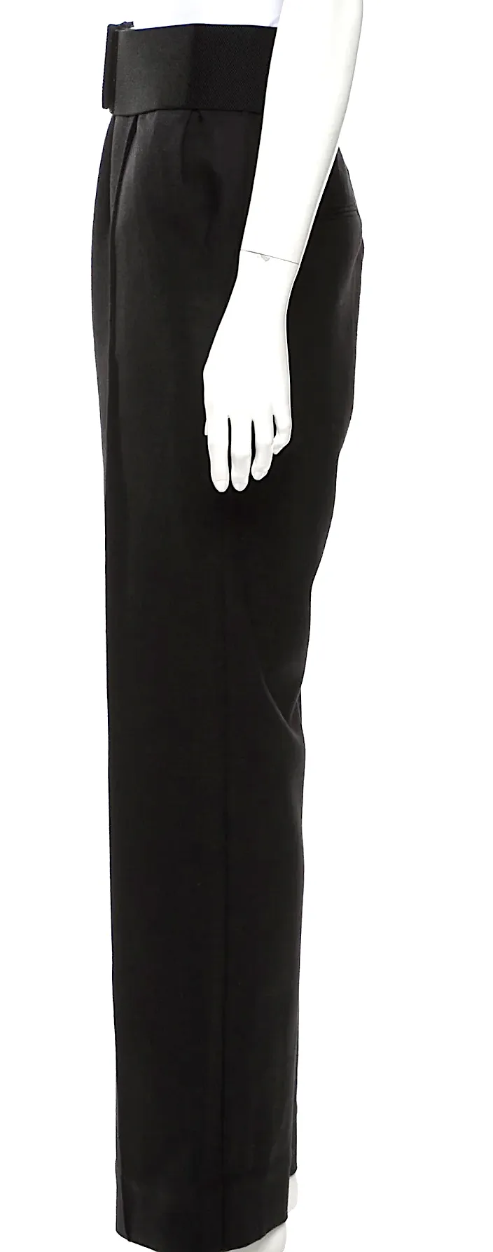 Viden. Tokotaelo. Black Wool Wide Leg Pants