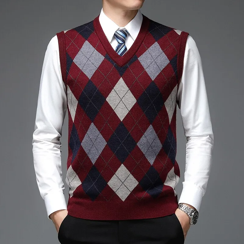 West Louis™ Warm Woolen Sweater Vest