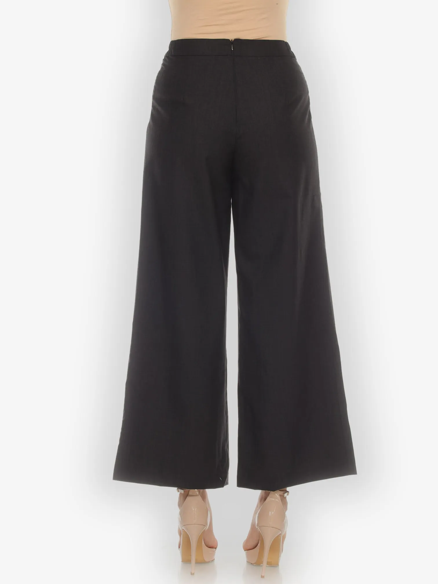 Wide Leg Wool Pant