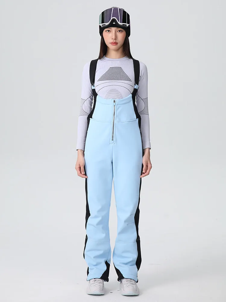 Women's Searipe Retro Vibe Elegant Stretch Flare Ski Bibs Overalls