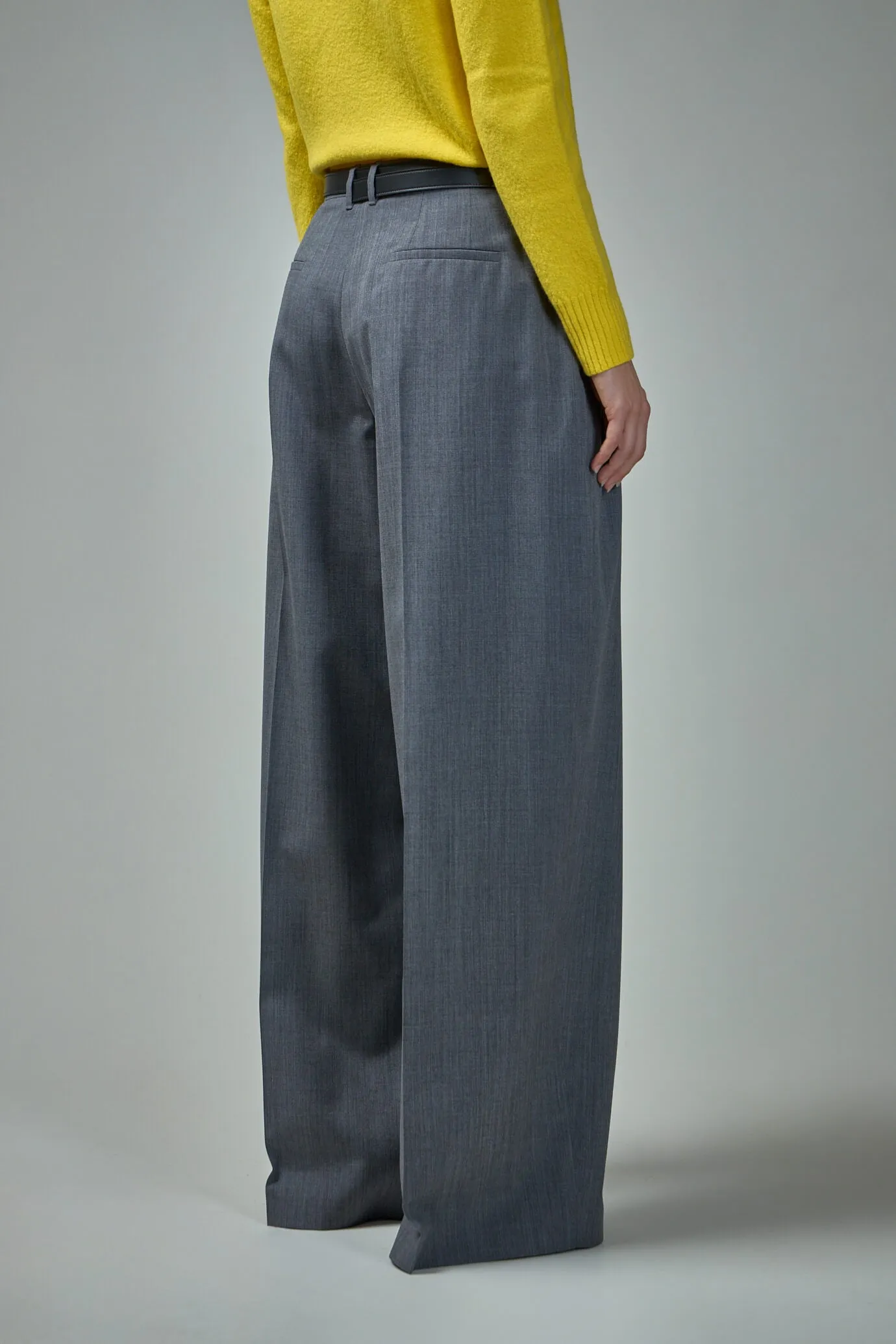 Wool Pleated Pants