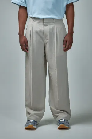 Wool Silk Mouline Trousers