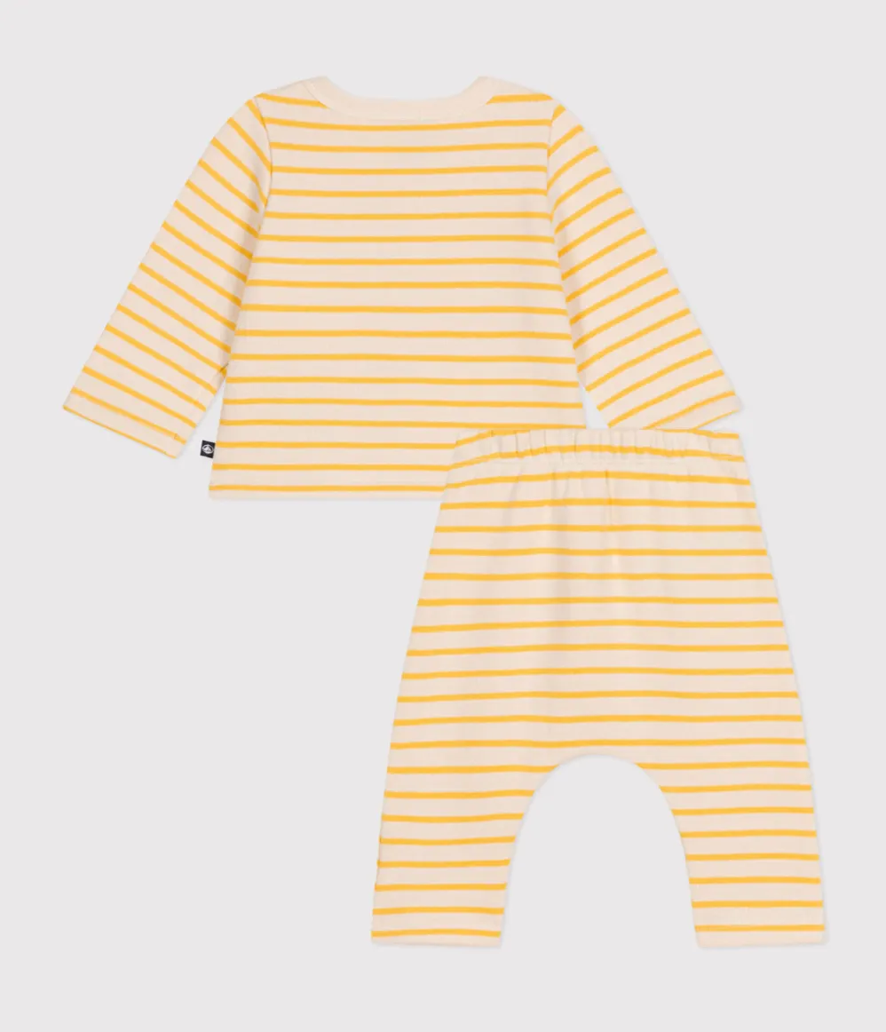 Yellow Striped 2-Piece Set - Petit Bateau FW24