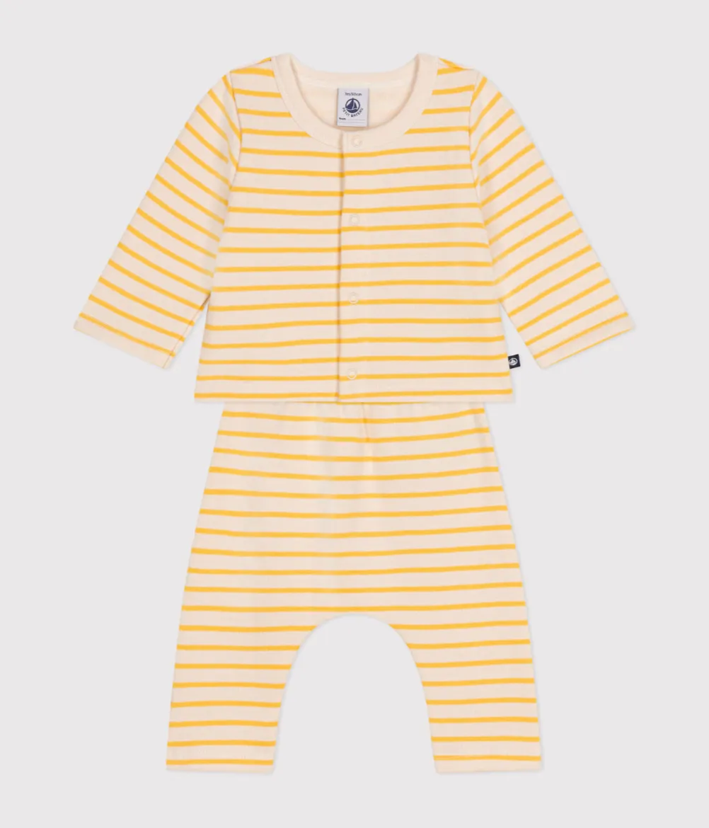 Yellow Striped 2-Piece Set - Petit Bateau FW24